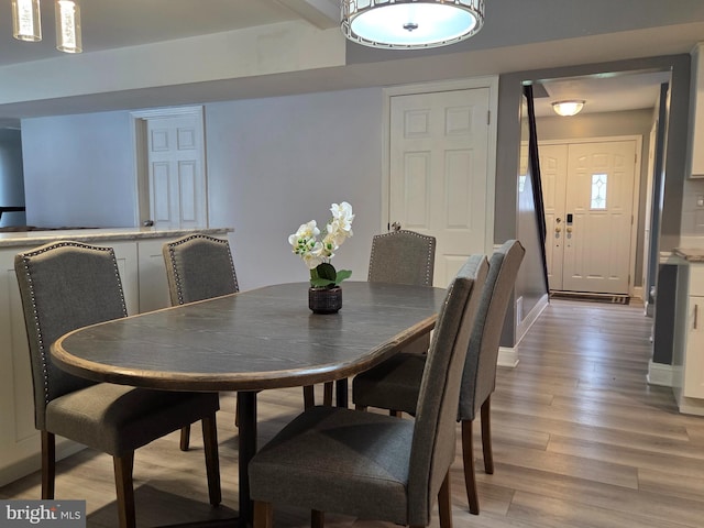 45 Shelley Rd, Southampton, PA 18966 - dining area with light wood-style floors and baseboards