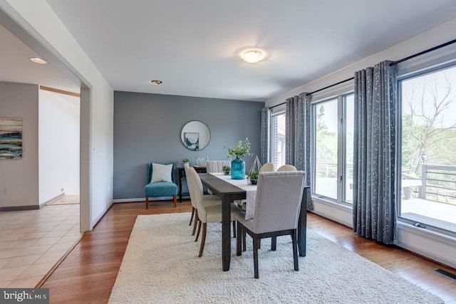 1 Fox Field Ct, Reisterstown, MD 21136 - dining space featuring baseboards, wood finished floors, and visible vents