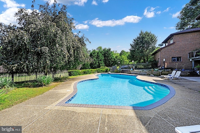 1 Fox Field Ct, Reisterstown, MD 21136 - view of swimming pool with a fenced in pool, fence, and a patio