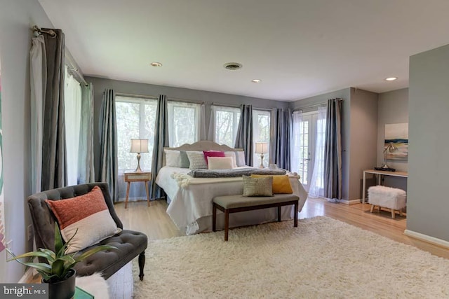 1 Fox Field Ct, Reisterstown, MD 21136 - bedroom with recessed lighting, baseboards, multiple windows, and light wood finished floors