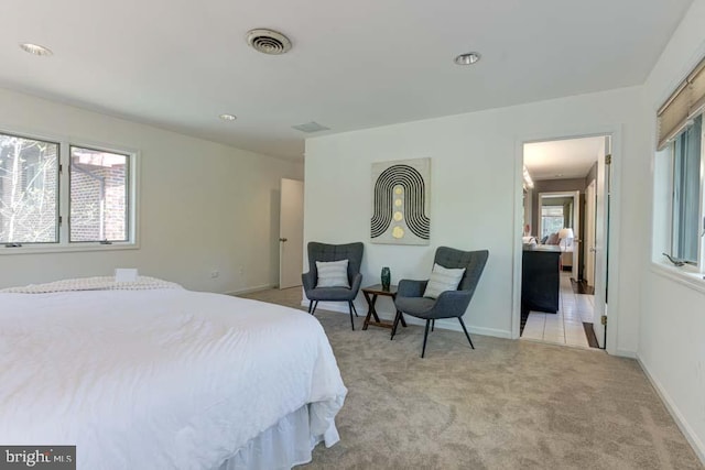 1 Fox Field Ct, Reisterstown, MD 21136 - bedroom with baseboards, multiple windows, light colored carpet, and visible vents