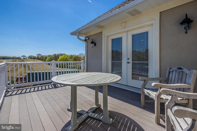 4083 Reels Mill Rd, Frederick, MD 21704 - wooden deck featuring french doors
