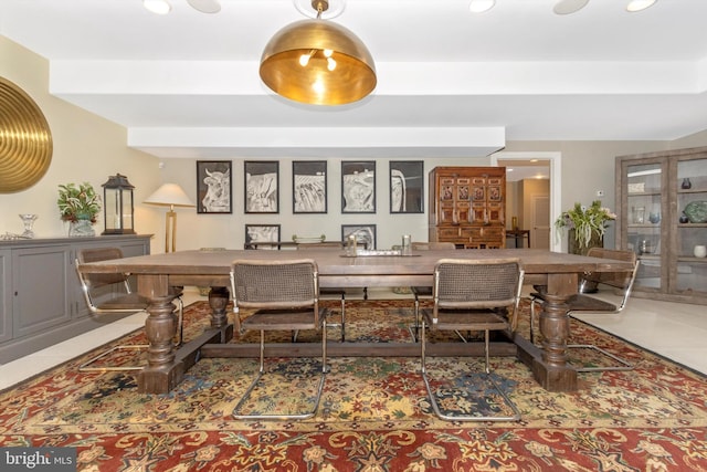 4083 Reels Mill Rd, Frederick, MD 21704 - tiled dining space with recessed lighting
