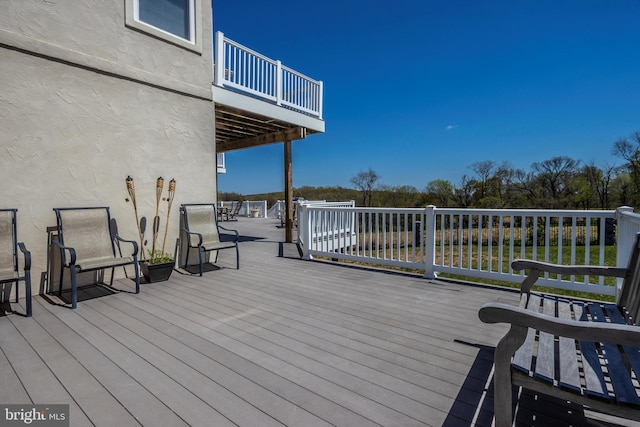 4083 Reels Mill Rd, Frederick, MD 21704 - view of wooden deck
