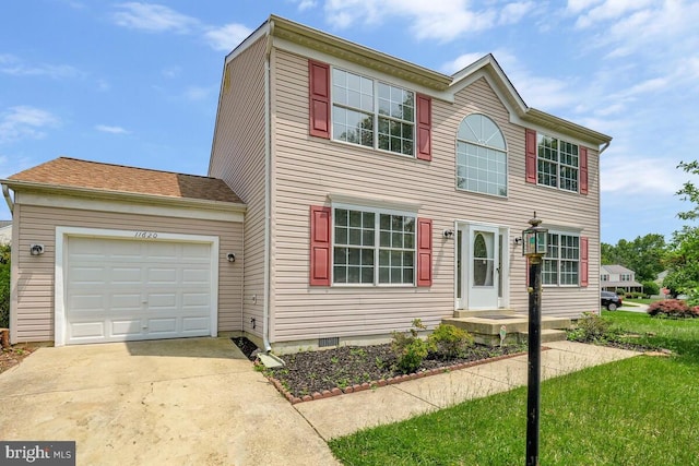 11620 Myrtle Oak Ct, Waldorf, MD 20601 - colonial-style house with an attached garage and concrete driveway