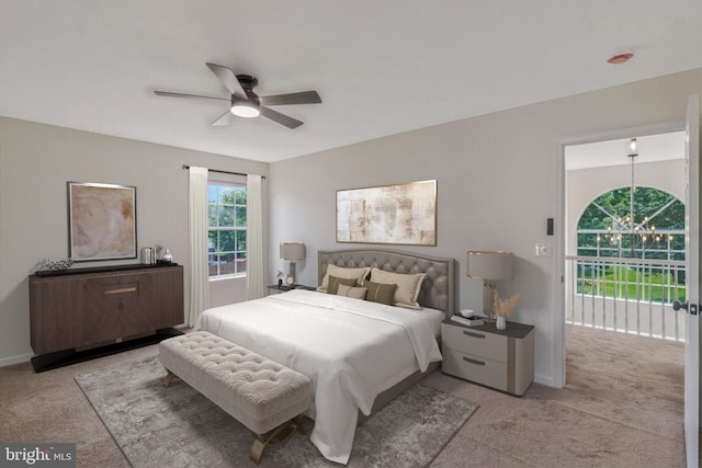11620 Myrtle Oak Ct, Waldorf, MD 20601 - bedroom with carpet flooring, baseboards, and a ceiling fan
