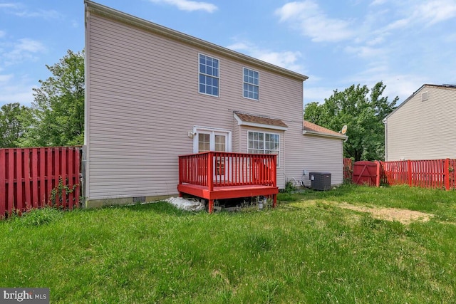 11620 Myrtle Oak Ct, Waldorf, MD 20601 - back of house featuring cooling unit and a deck