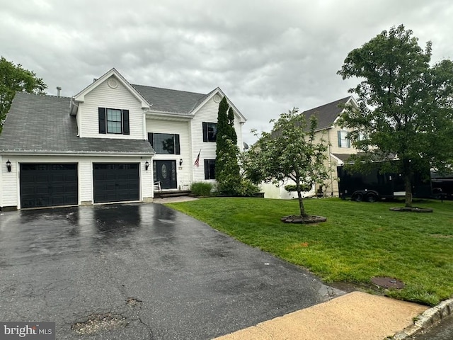 175 Barracuda Rd, Manahawkin, NJ 08050 - view of front of house with driveway, a front lawn, and roof with shingles
