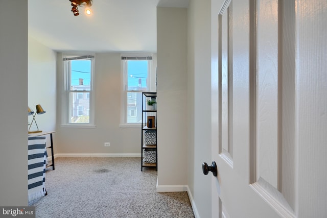 806 W 35th St, Baltimore, MD 21211 - interior space with baseboards and carpet flooring