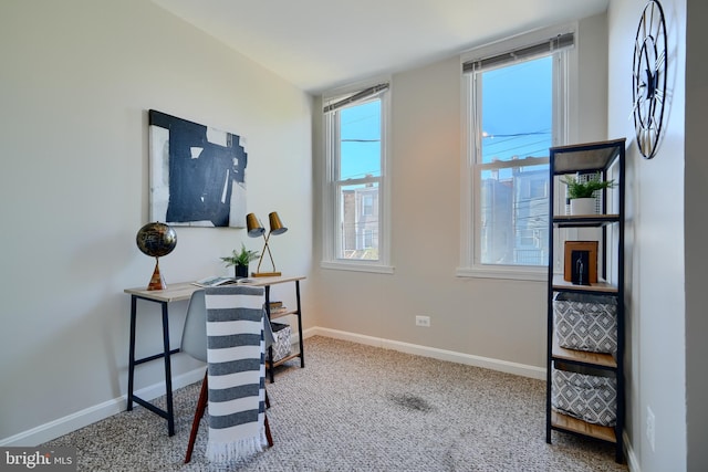 806 W 35th St, Baltimore, MD 21211 - sitting room featuring baseboards and carpet flooring