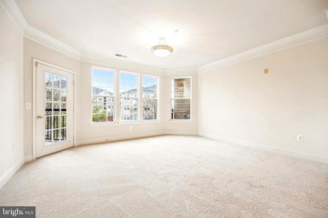 701 Fallsgrove Dr Unit 314, Rockville, MD 20850 - unfurnished room with crown molding and carpet