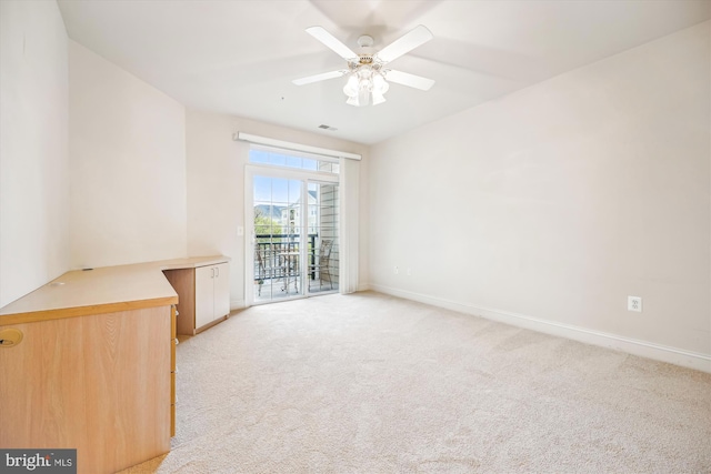 701 Fallsgrove Dr Unit 314, Rockville, MD 20850 - unfurnished room with light carpet and a ceiling fan