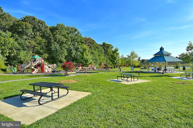 701 Fallsgrove Dr Unit 314, Rockville, MD 20850 - view of home's community featuring a lawn and a gazebo