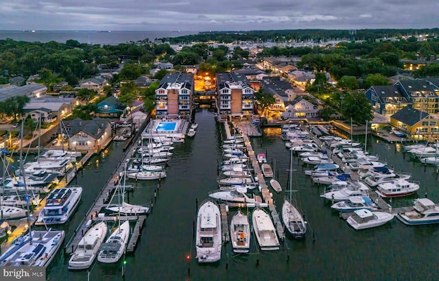 312 Severn Ave Unit W 401, Annapolis, MD 21403 - aerial view of property and surrounding area featuring a large body of water
