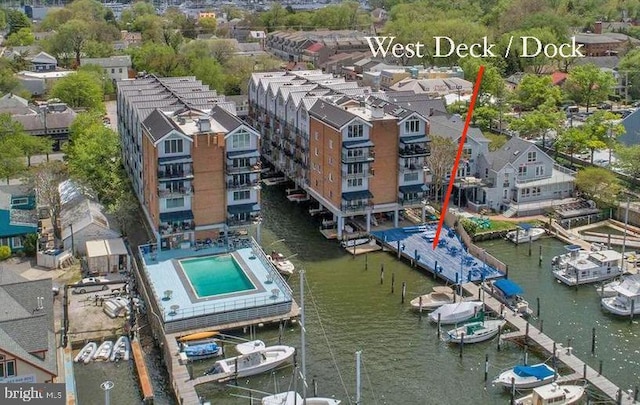 312 Severn Ave Unit W 401, Annapolis, MD 21403 - bird's eye view of a nearby body of water