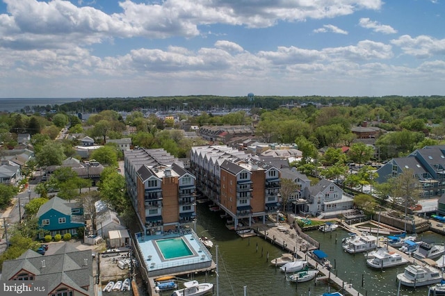 312 Severn Ave Unit W 401, Annapolis, MD 21403 - drone / aerial view of a large body of water