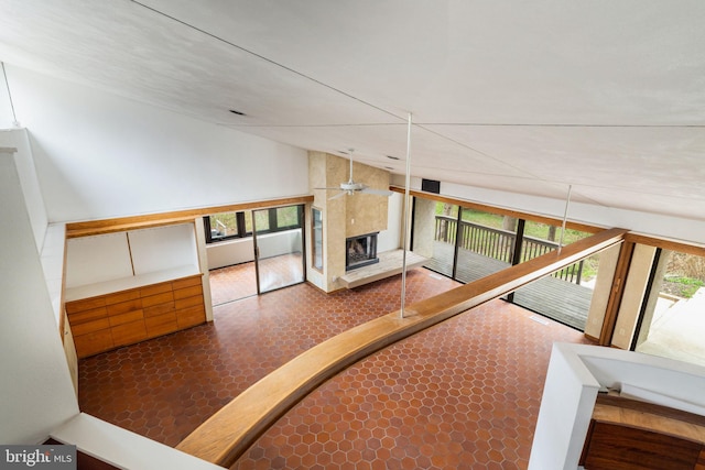 390 S Bryn Mawr Ave, Bryn Mawr, PA 19010 - interior space featuring a premium fireplace, a healthy amount of sunlight, and ceiling fan