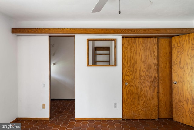 390 S Bryn Mawr Ave, Bryn Mawr, PA 19010 - unfurnished bedroom with a closet and ceiling fan