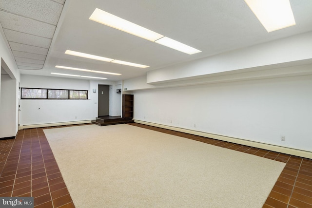 390 S Bryn Mawr Ave, Bryn Mawr, PA 19010 - below grade area with baseboards and a baseboard heating unit
