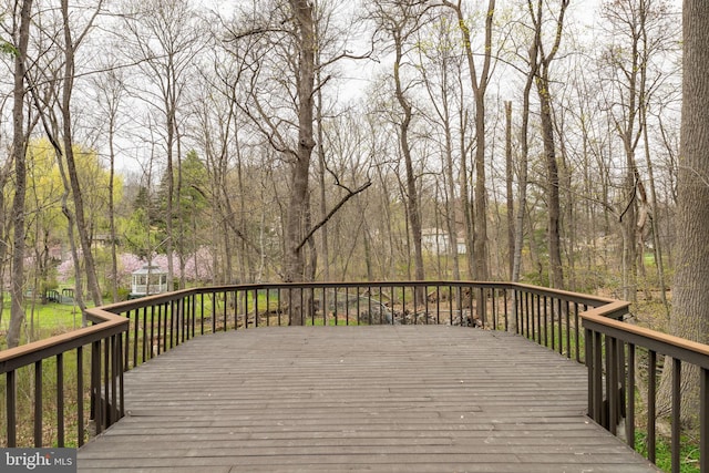 390 S Bryn Mawr Ave, Bryn Mawr, PA 19010 - view of wooden terrace