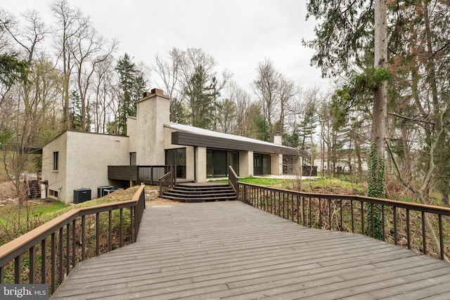 390 S Bryn Mawr Ave, Bryn Mawr, PA 19010 - deck featuring cooling unit