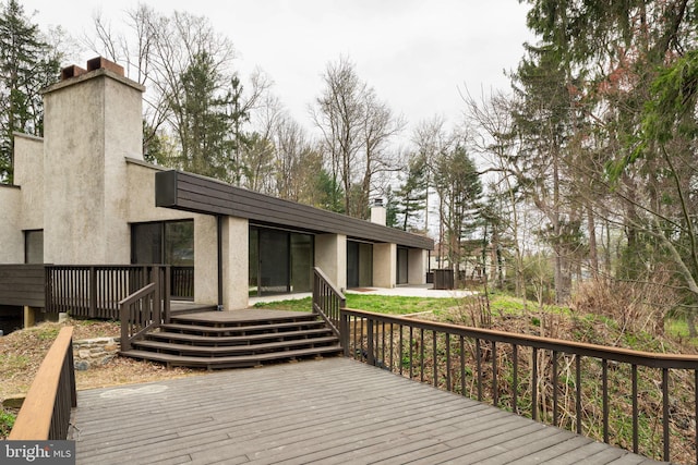 390 S Bryn Mawr Ave, Bryn Mawr, PA 19010 - view of wooden deck