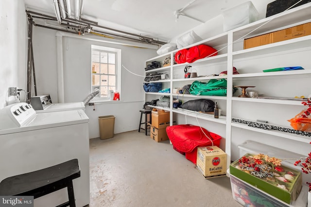 laundry room featuring laundry area and washer and dryer