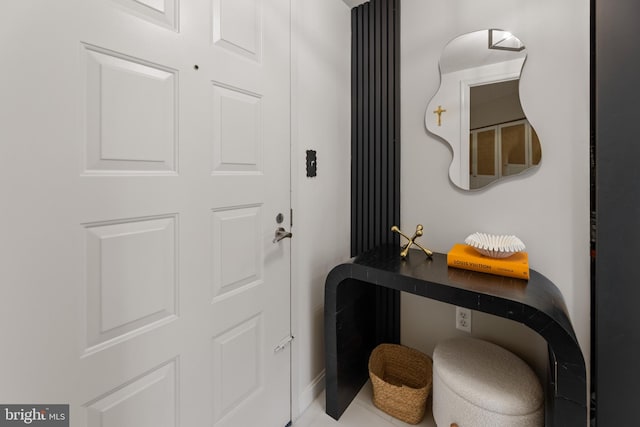 interior space with baseboards