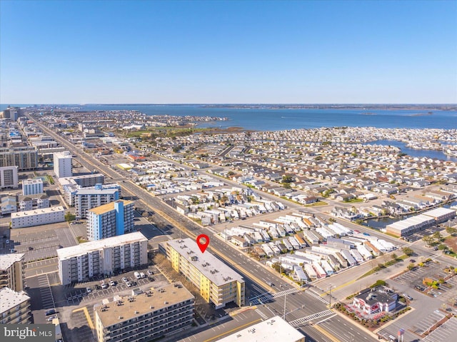 13500 Coastal Hwy Unit 201, Ocean City, MD 21842 - drone / aerial view with a city view and a water view