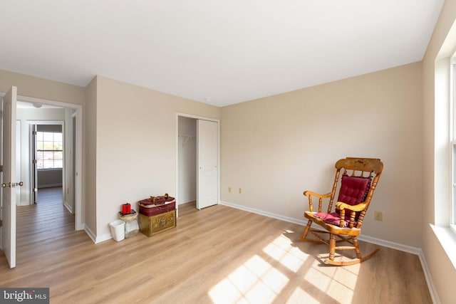 1825 Hessian Dr, Williamstown, NJ 08094 - living area featuring baseboards and light wood-style flooring