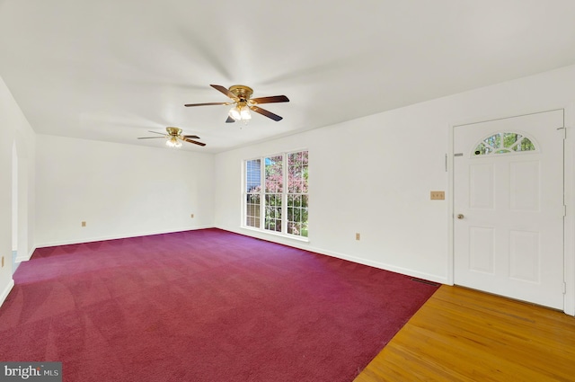 2208 Quarry Rd, Bunker Hill, WV 25413 - empty room with ceiling fan and baseboards