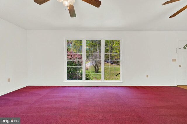 2208 Quarry Rd, Bunker Hill, WV 25413 - spare room featuring carpet flooring, a ceiling fan, and baseboards