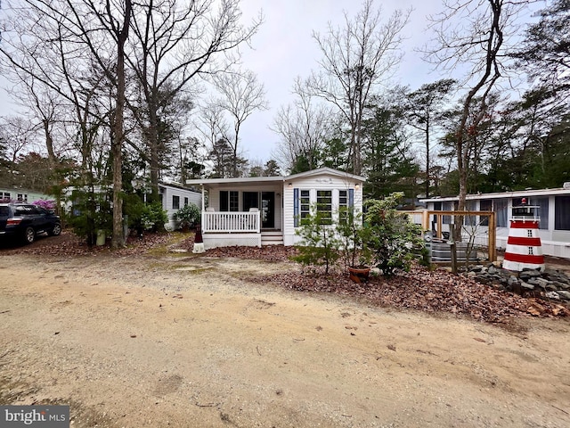 view of front of house with a porch