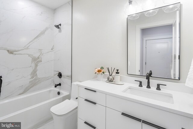 1724 Connecticut Ave NW Unit 1, Washington, DC 20009 - full bath with vanity, tub / shower combination, and toilet