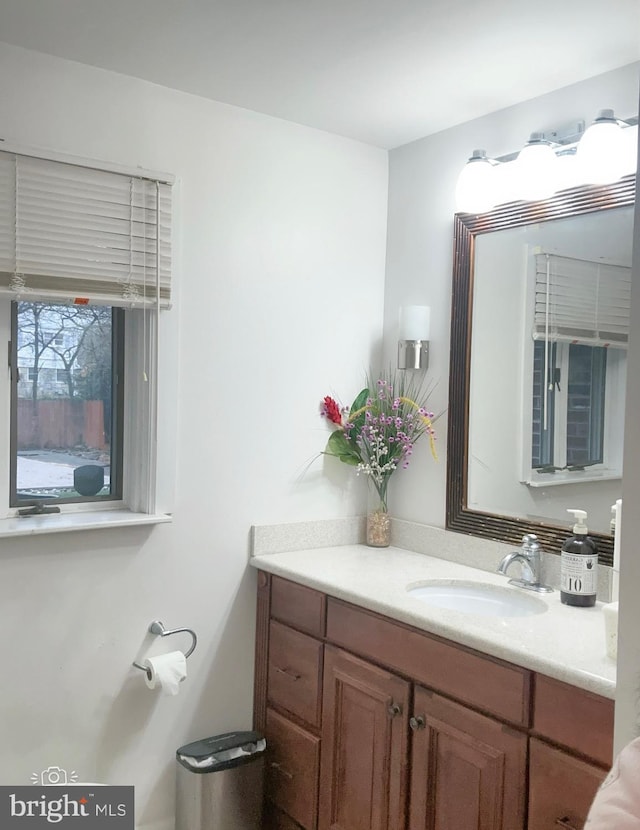 bathroom with vanity