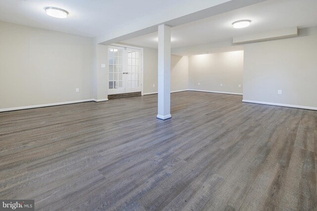 6420 Barrington Dr, Frederick, MD 21701 - finished basement with baseboards and wood finished floors