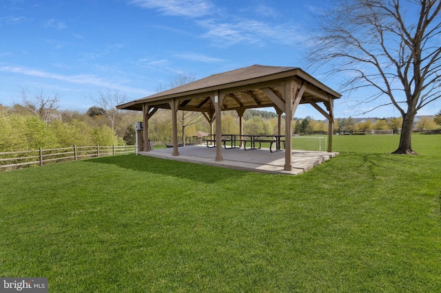6420 Barrington Dr, Frederick, MD 21701 - view of property's community with a gazebo, fence, and a lawn