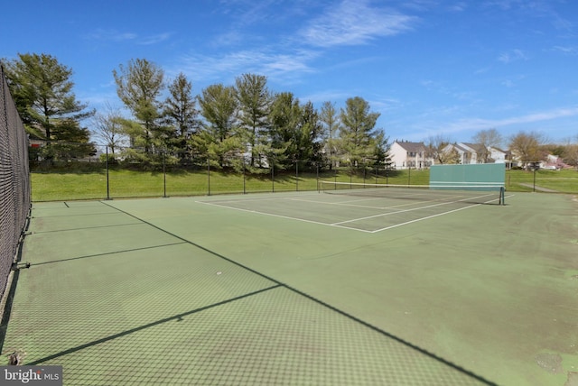 6420 Barrington Dr, Frederick, MD 21701 - view of tennis court featuring fence