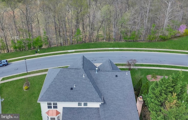 6420 Barrington Dr, Frederick, MD 21701 - bird's eye view with a wooded view