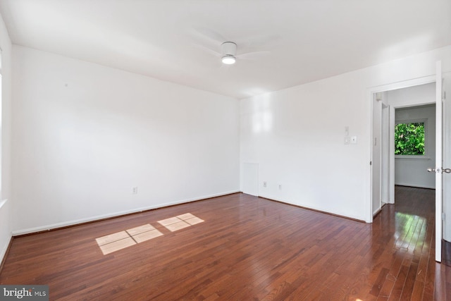 14311 Astrodome Dr Unit 6, Silver Spring, MD 20906 - unfurnished room with a ceiling fan, hardwood / wood-style floors, and baseboards