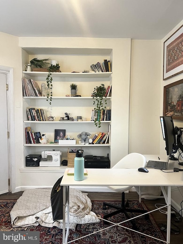 view of office area