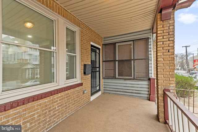 balcony with a porch