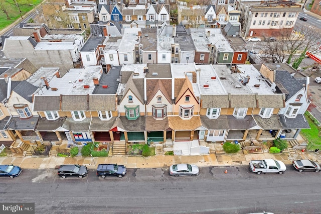 aerial view featuring a residential view