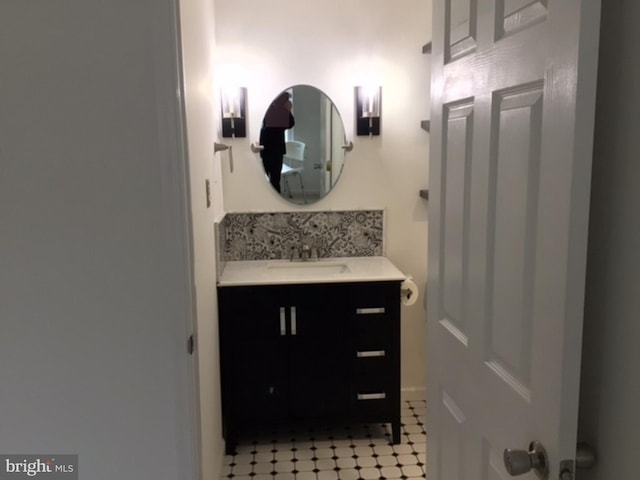 bathroom featuring vanity