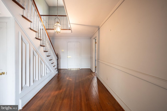 391 Steamboat Rd, Irvington, VA 22480 - foyer featuring hardwood / wood-style floors and stairs