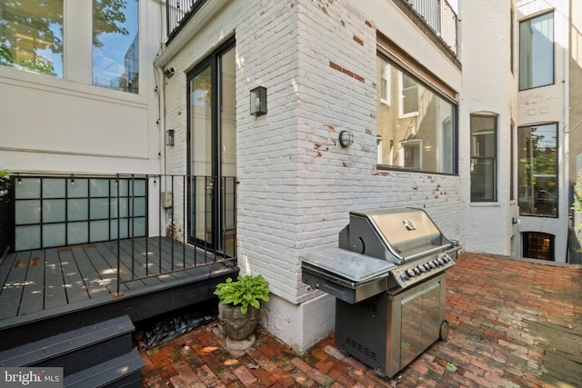 1831 5th St NW, Washington, DC 20001 - wooden terrace featuring grilling area