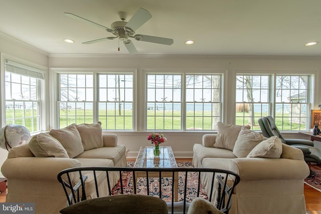 view of sunroom / solarium
