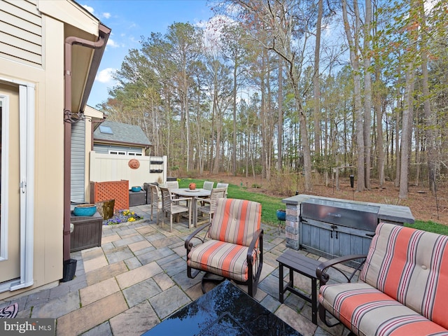 view of patio / terrace with outdoor dining space