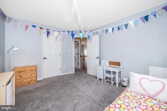 bedroom with carpet floors
