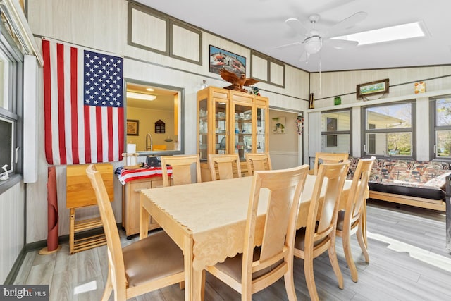 605 Old Post Ct, Bethany Beach, DE 19930 - dining room featuring a ceiling fan and wood finished floors
